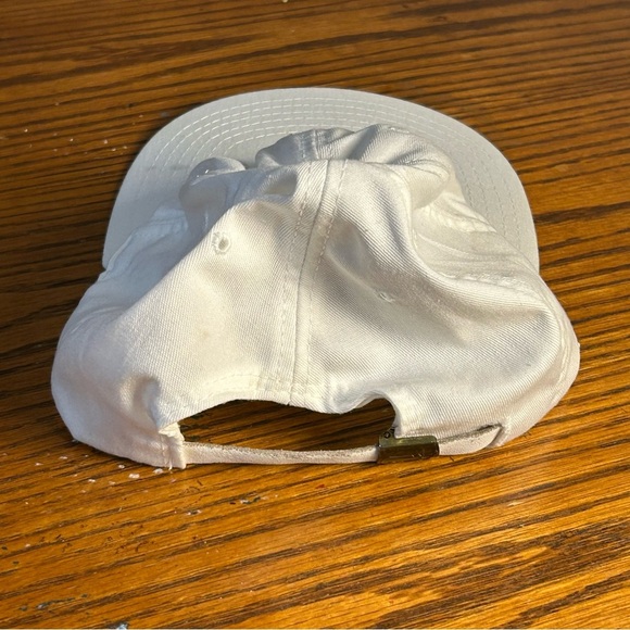Vtg The Master American Needle Cotton White Golf Hat Cap Strapback OSFA FLAWS - Picture 3 of 15